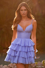 Sherri Hill Plunging Ruffle HoCo Dress 57277