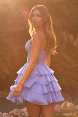 Sherri Hill Plunging Ruffle HoCo Dress 57277