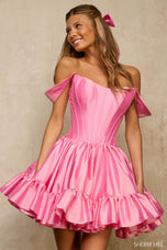 Sherri Hill Ruffle Hem Cocktail Homecoming Dress 57290