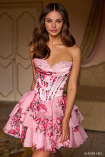 Sherri Hill Ruffle Corset HoCo Dress 57296