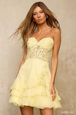 Sherri Hill Strapless Sweetheart HoCo Dress 57310