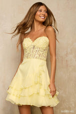 Sherri Hill Strapless Sweetheart HoCo Dress 57310