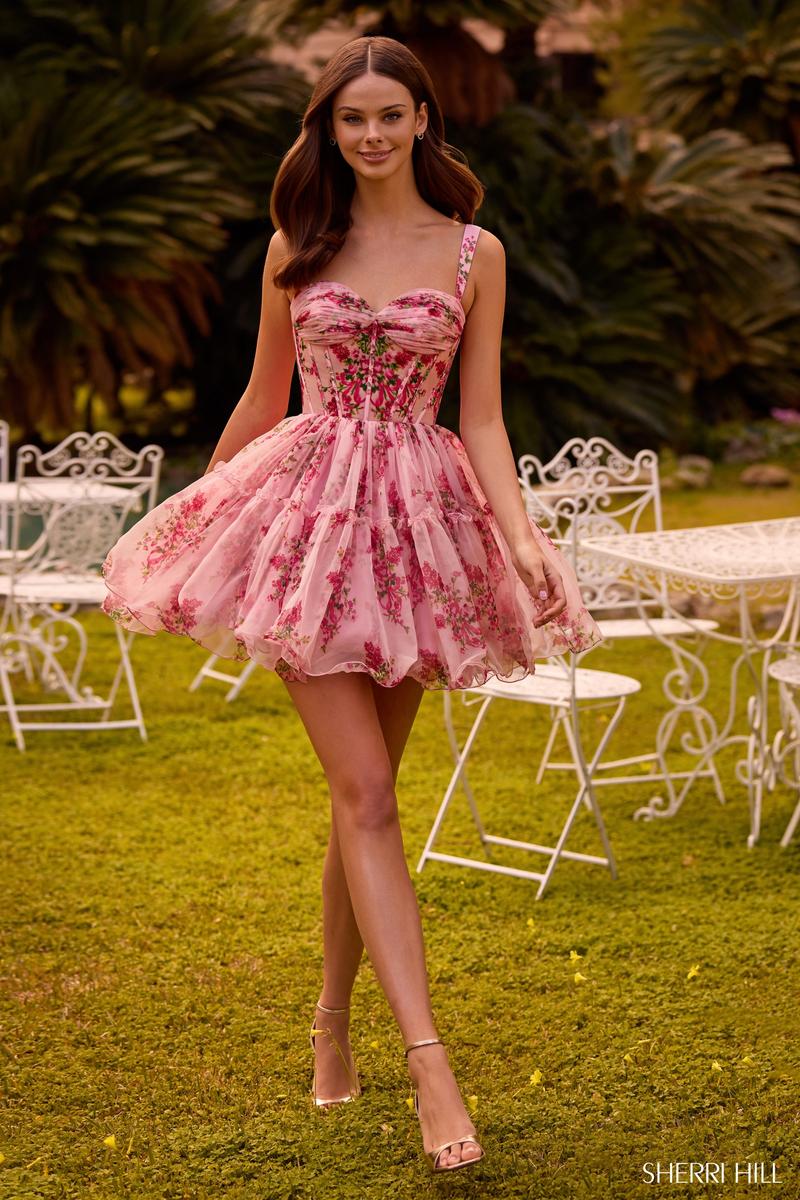 Sherri Hill Corset Prom HoCo Dress 57380