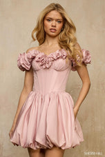 Sherri Hill Off Shoulder Taffeta HoCo Dress 57394