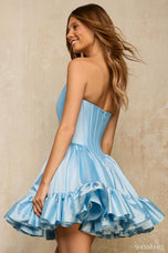 Sherri Hill Strapless Taffeta Homecoming dress 57403