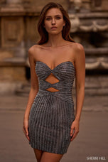 Sherri Hill Strapless Keyhole Heat Stone HoCo Dress 57429