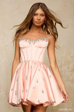 Sherri Hill Corset Detailed Bubble Hem HoCo Dress 57506