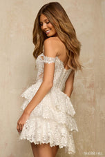 Sherri Hill Off Shoulder Lace HoCo Dress 57522