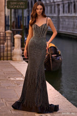 Sherri Hill Strapless Corset Prom Dress 57554