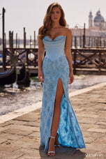 Sherri Hill Corset Lace Applique Prom Dress 57571