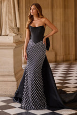 Sherri Hill Corset Bow Back Prom Dress 57671