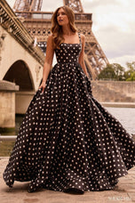 Sherri Hill Polka Dot Ball Gown Dress 57787