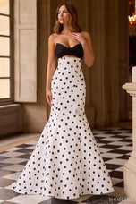 Sherri Hill Mermaid Polka Dot Prom Dress 57800