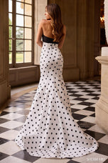 Sherri Hill Mermaid Polka Dot Prom Dress 57800