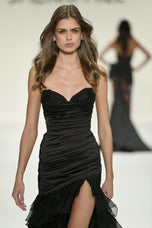 Sherri Hill Ruched Ruffle Lace Prom Dress 57874