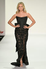 Sherri Hill Fitted Lace Corset Prom Dress 57921
