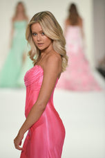 Sherri Hill Satin Fitted Corset Prom Dress 57986 - B