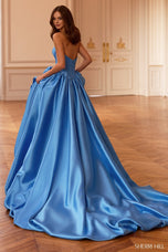 Sherri Hill Rosette Bubble Hem Long Dress 58090