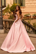 Sherri Hill Halter Pearl Ballgown Long HoCo Dress 58096