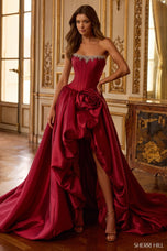 Sherri Hill Strapless Corset Bubble Hem High Low Dress 58250