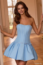 Sherri Hill Drop Waist Corset Homecoming Dress 58287