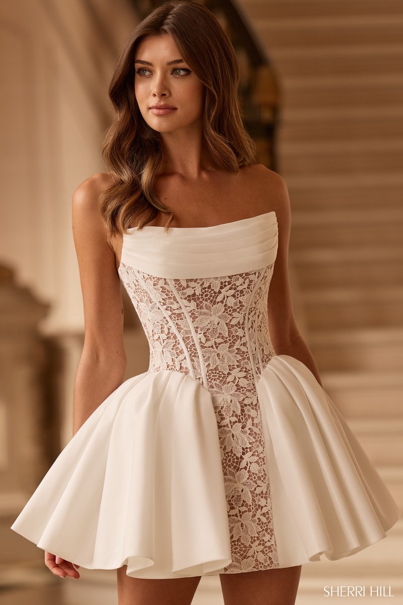 Sherri Hill Princess Cut Homecoming Dress 58306
