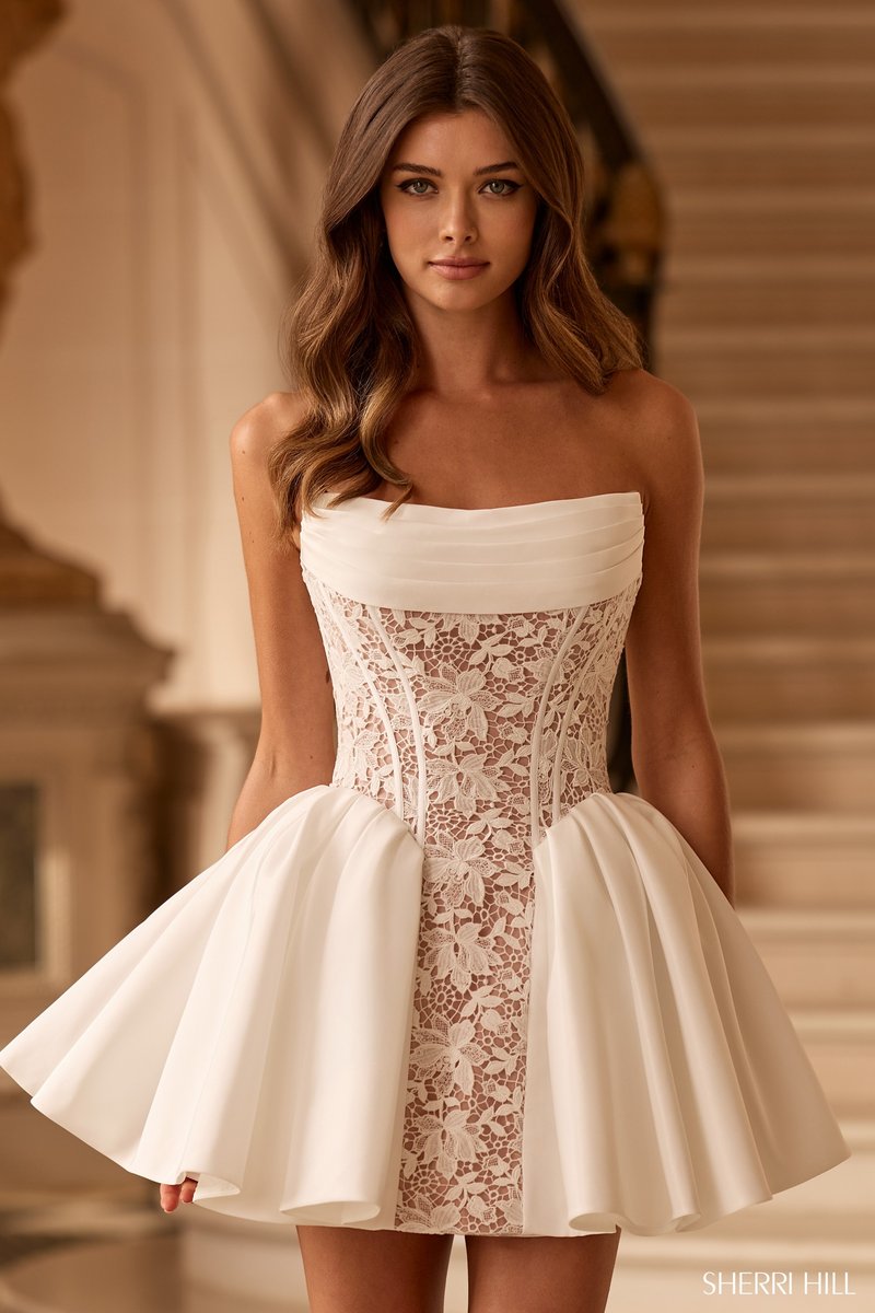 Sherri Hill Princess Cut Homecoming Dress 58306