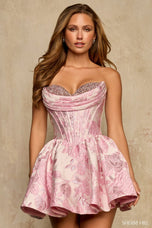 Sherri Hill Floral Corset Homecoming Dress 58318