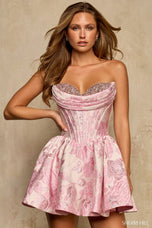 Sherri Hill Floral Corset Homecoming Dress 58318