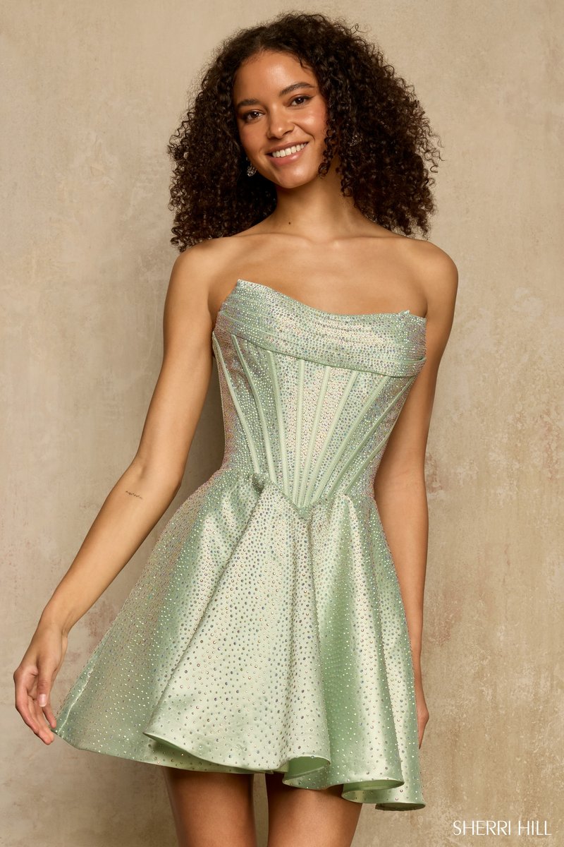 Sherri Hill A-Line Corset HoCo Dress 58328