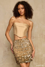 Sherri Hill Two-Piece Sequin Skirt HoCo Dress 58345