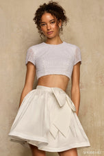 Sherri Hill Two-Piece Pearl Homecoming Dress 58370