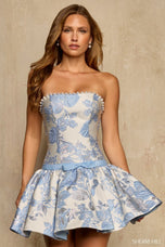 Sherri Hill Drop Waist Brocade HoCo Dress 58377