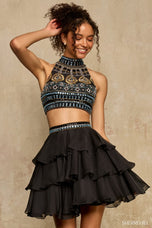 Sherri Hill 2 Piece Vintage Beaded HoCo Dress 58399