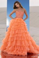Sherri Hill Strapless Crystal Couture Gown 67004