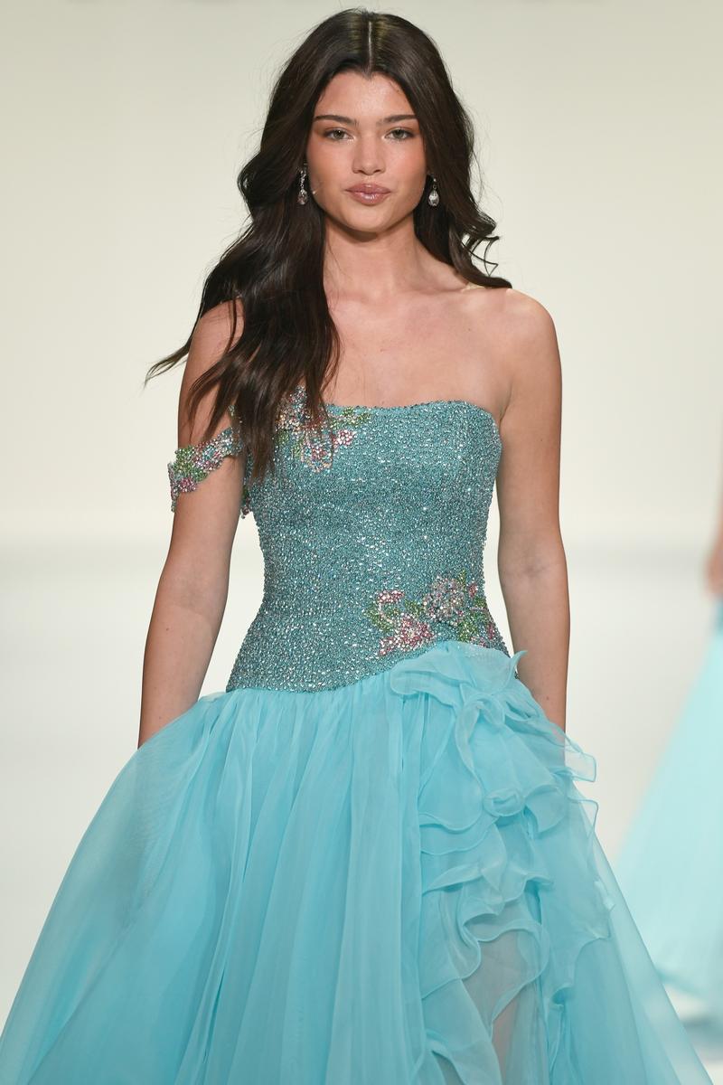 Sherri Hill Beaded Chiffon Pageant Dress 67088 9195080548583