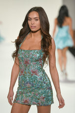 Sherri Hill Beaded Halter Short Dress 67198