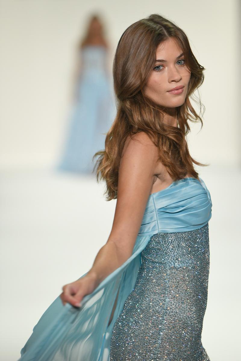 Sherri Hill Beaded Illusion Evening Dress 67199