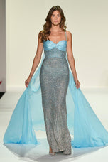 Sherri Hill Beaded Illusion Evening Dress 67199