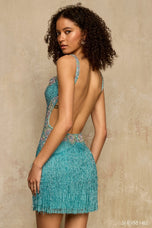 Sherri Hill Demi Couture Fringe Cocktail Dress 67248