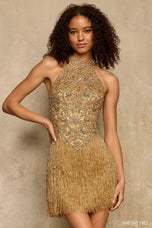Sherri Hill Demi Couture Fringe Cocktail Dress 67249