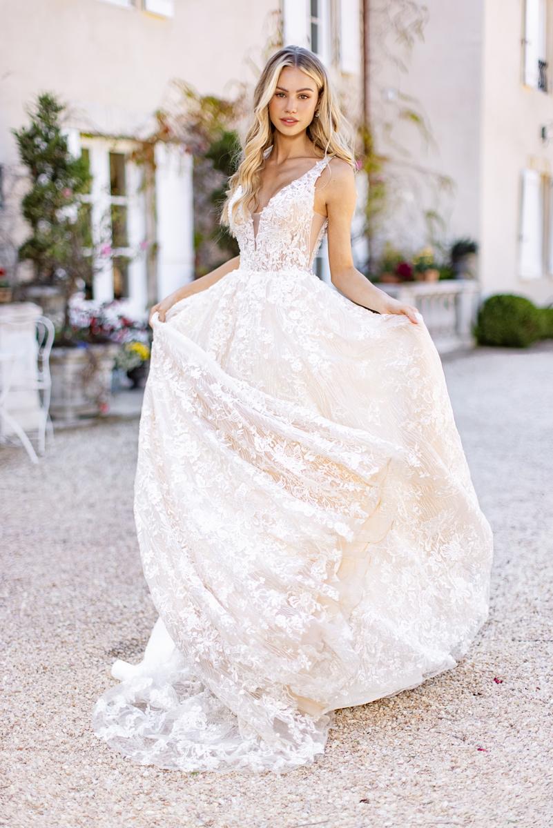 sherri hill white embroidered dress Sherri Hill 55787 77-1007 / Blush / 6