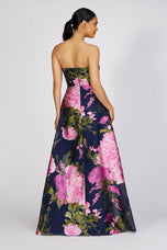 Kay Unger Strapless Floral Print 55113256