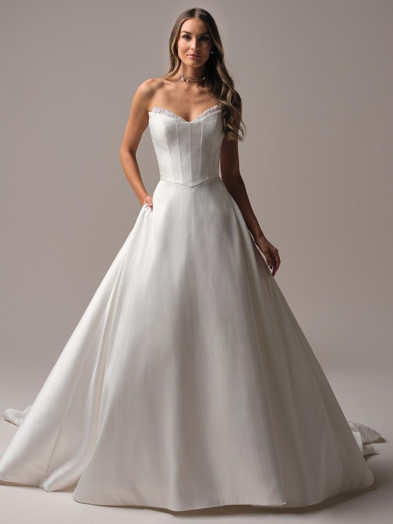 Sottero & Midgley "Braxton" A-line Mikado and Pearl Bridal Sottero & Midgley "Braxton" A-line Mikado and Pearl Bridal