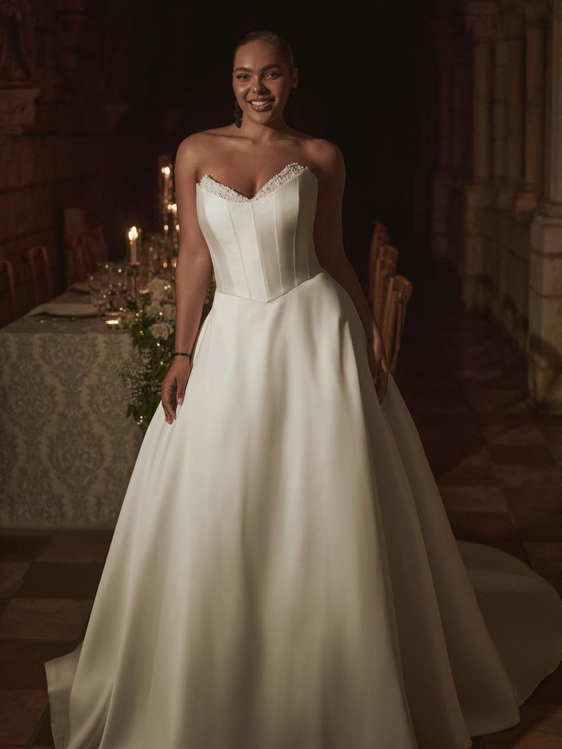 Sottero & Midgley "Braxton" A-line Mikado and Pearl Bridal Sottero & Midgley "Braxton" A-line Mikado and Pearl Bridal