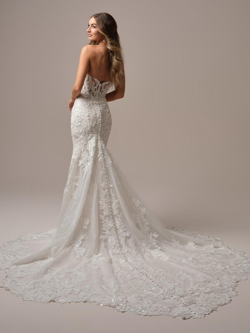 Sottero & Midgley "Halle" Lace Strapless Bridal Gown Sottero & Midgley "Halle" Lace Strapless Bridal Gown