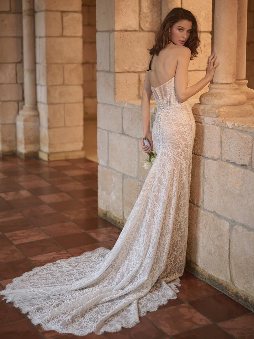Sottero & Midgley "Jovienne" Fit and Flare Lace Bridal Gown Sottero & Midgley "Jovienne" Fit and Flare Lace Bridal Gown