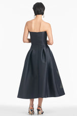 Sachin & Babi "Shay" Tea Length Floral Gown