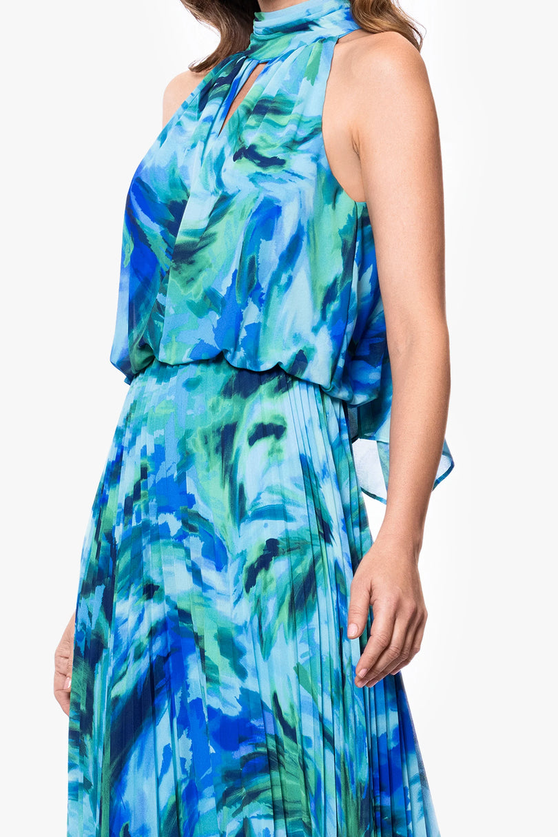 Xscape Evenings "Maeve" Floral Chiffon Mock Neck Dress 6876X Xscape Evenings "Maeve" Floral Chiffon Mock Neck Dress 6876X