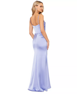 Betsy and Adam Satin Sweetheart Dress A26389